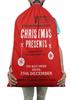 Printtoo 2 Pcs Santa Gift Sack for Kids Presents Xmas Bag Christmas Sack Personalized Bags Large 27x20 Inch