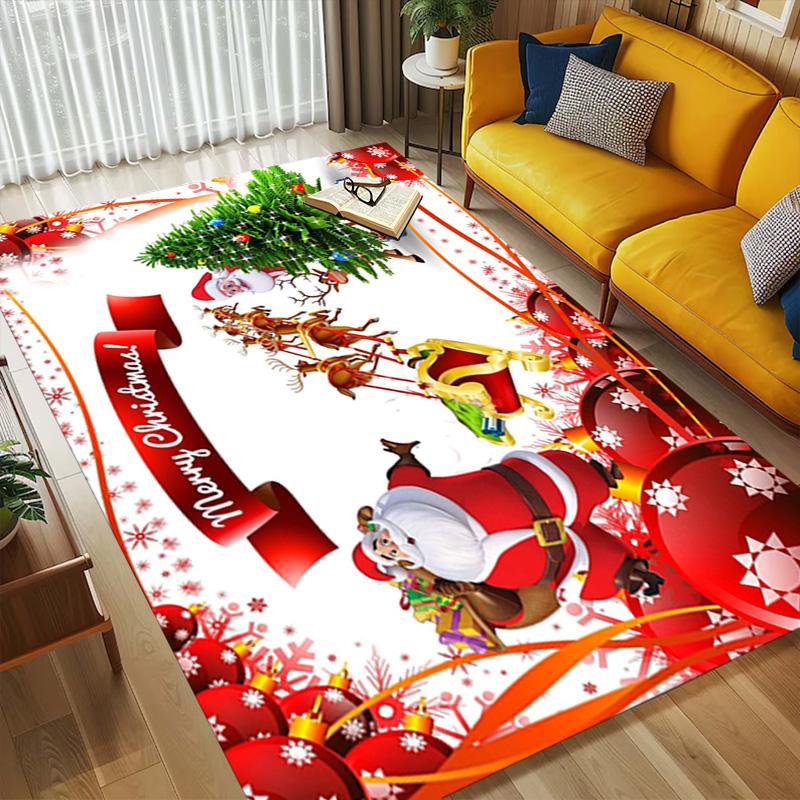 Christmas Living Room Nonslip Area Rug Soft Carpet For Bedroom Game Playroom Sofa Office Home Decor Doormat Christmas Gift C9302635