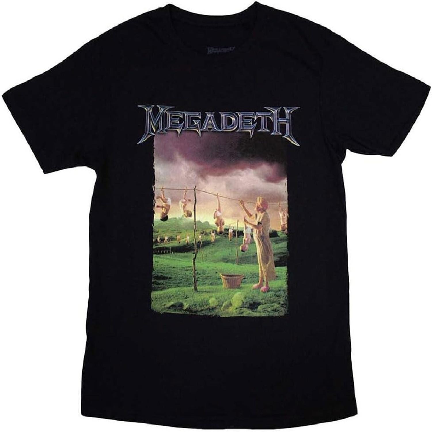 Megadeth Youthanasia Tracklist T Shirt Size XL Black S чёрный