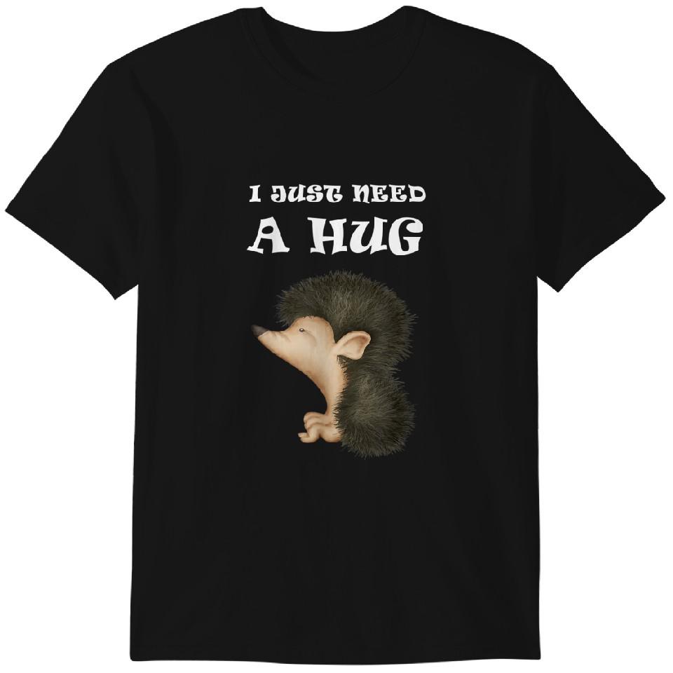 

Забавная футболка с ежиком Мне просто нужно обняться Классическая футболка 3XL