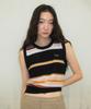 SINOON Sinoon Mix Stripe Knit Vest (Black Mix)