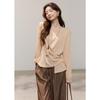 Mixiu Women's Asymmetrical Button Lyocell Blend T-Shirt