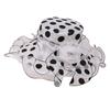 Polka dot flower bucket hat summer new travel vacation seaside sun hat versatile big brim basin hat