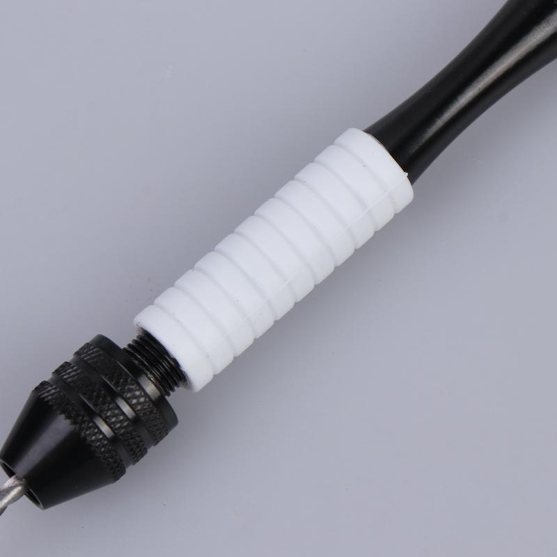 Mini Micro Aluminum Hand Drill With Keyless Chuck Hss Steel Twist Drill Bit Woodworking Drilling Rotary Tools Hand Drill Manual
