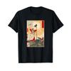Neko Neko Yoshitoshi Tsukioka Ukiyo-e Print T-Shirt, Emperor Jimmu Golden Kite Japanese Woodblock Art Unisex Tee