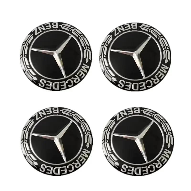 

4PCS 56mm 65mm Car Wheel Center Hub Emblem Sticker for MERCEDES BENZ W203 W204 W205 W209 W210 W211 W212 W176 W166 W163 W221 56mm