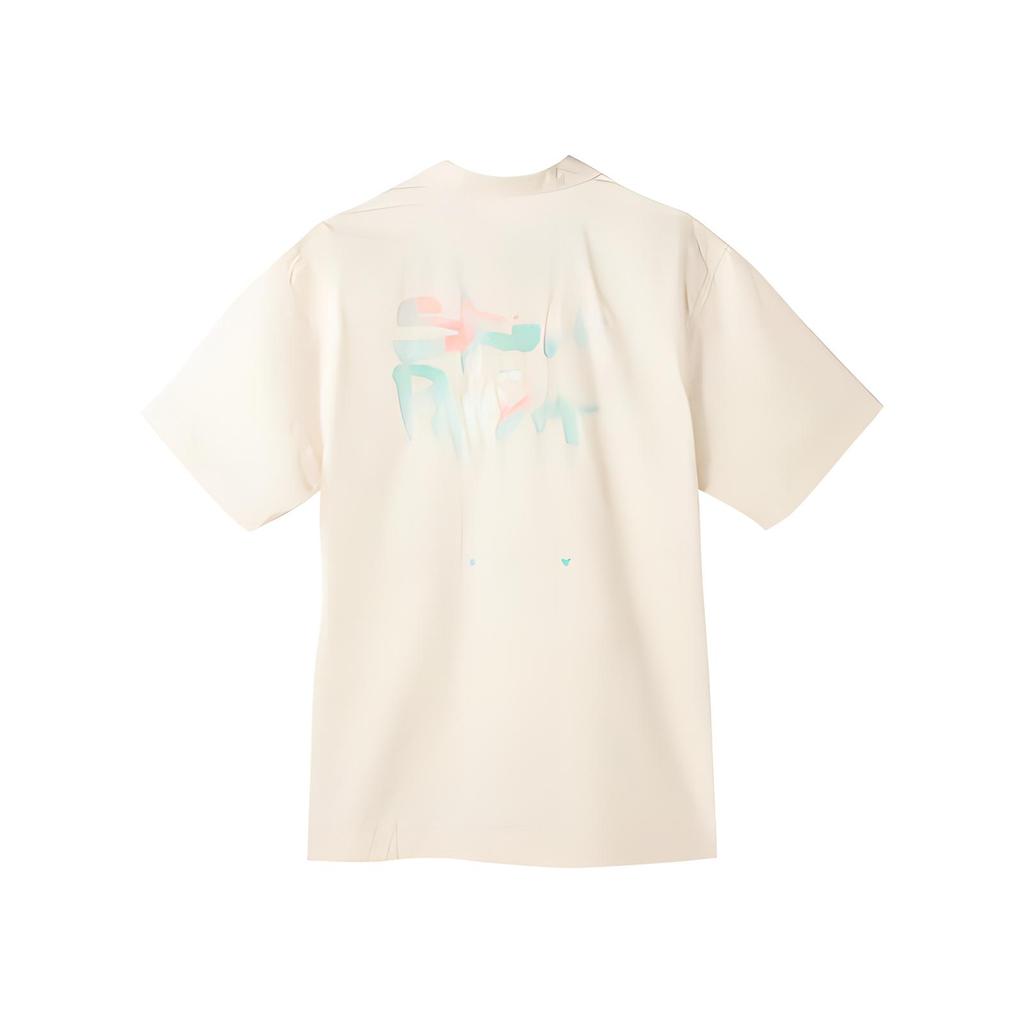 Puma X Pop Mart Skullpanda Solid Color Loose Casual Short Sleeve Shirt Unisex Shirts White 534706-65