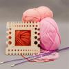 DIY Wood Knitting Needle Gauge Square Crochet Hooks Ruler  for Spinners Yarn Measuring Tools