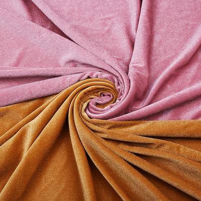Wide 165cm Solid Color Elasticity Velvet Fabric For Quilting Patchwork Garment DIY Apparel Sewing Supplies Clothing Accessories