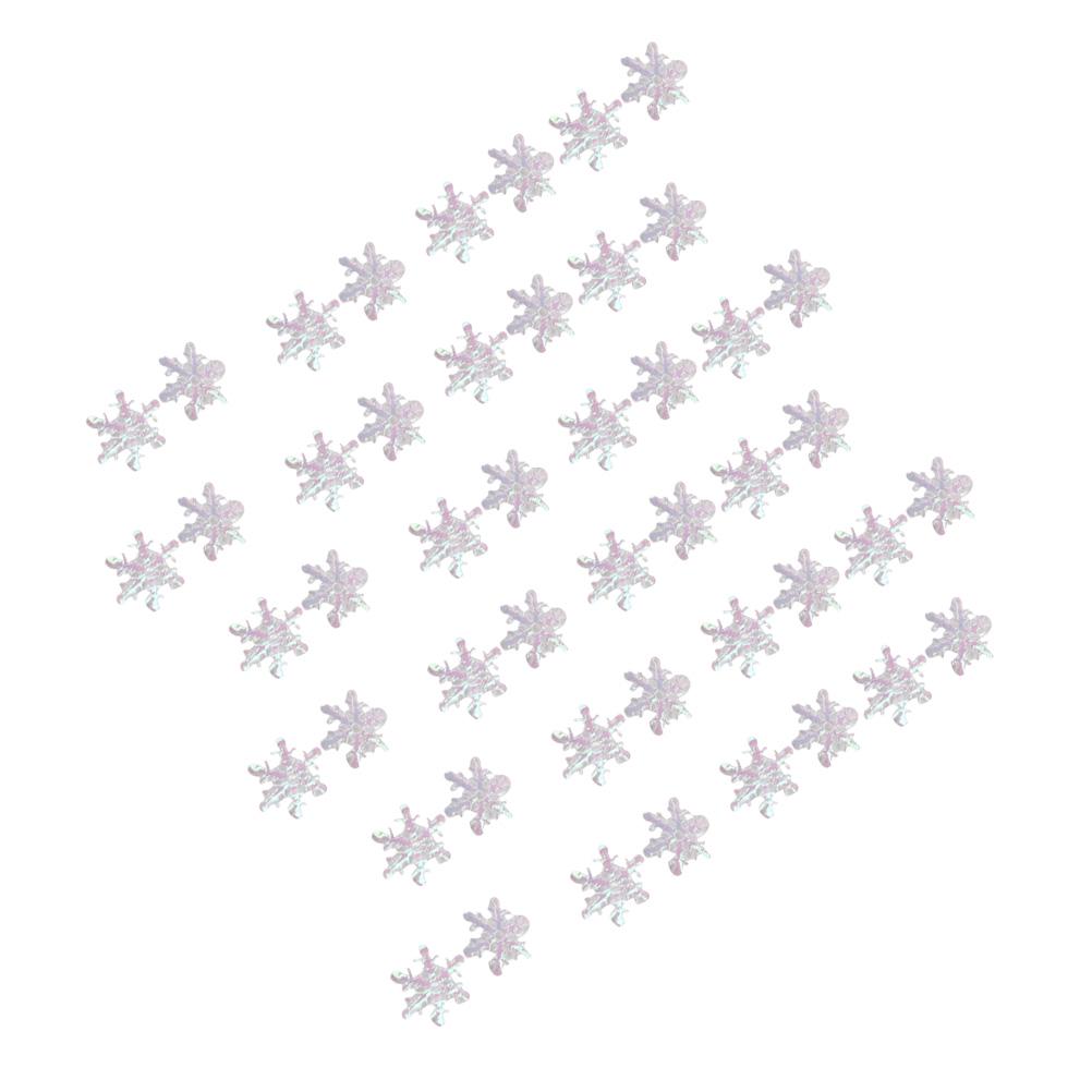 2Packs Snowflakes Confetti 1.5cm Blue Glitter Plastic Winter Wedding Christmas Party Decoration Craft DIY Home Office Bar Hotel