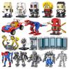 MOOXI MOC Heroes Brickheadz Spider Knights Mecha Compatible Figures Building Blocks Toys For Children Adults Gifts Sci-Fi Bricks