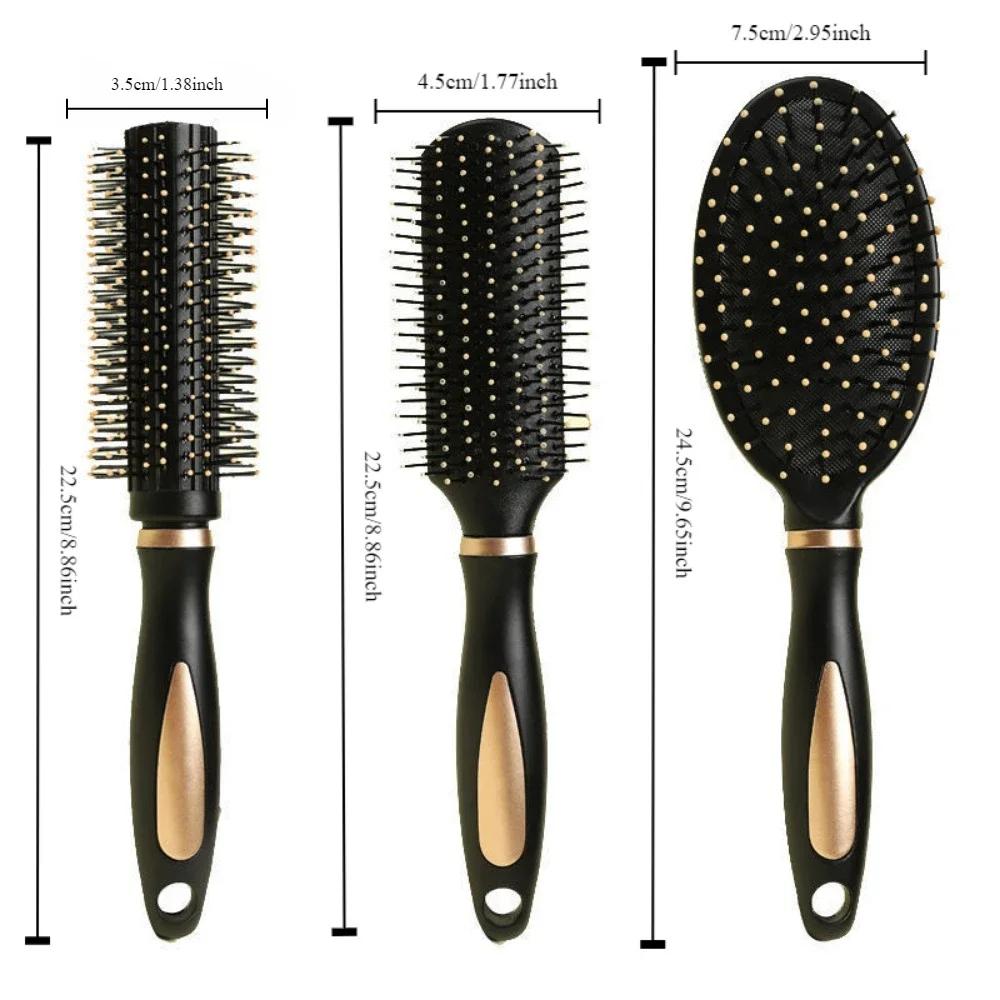 Antistatischer Airbag-Massagekamm, Luftkissenkamm, professionell, praktisch zum Stylen von lockigem Haar, Rollrippen, bequeme Bürste