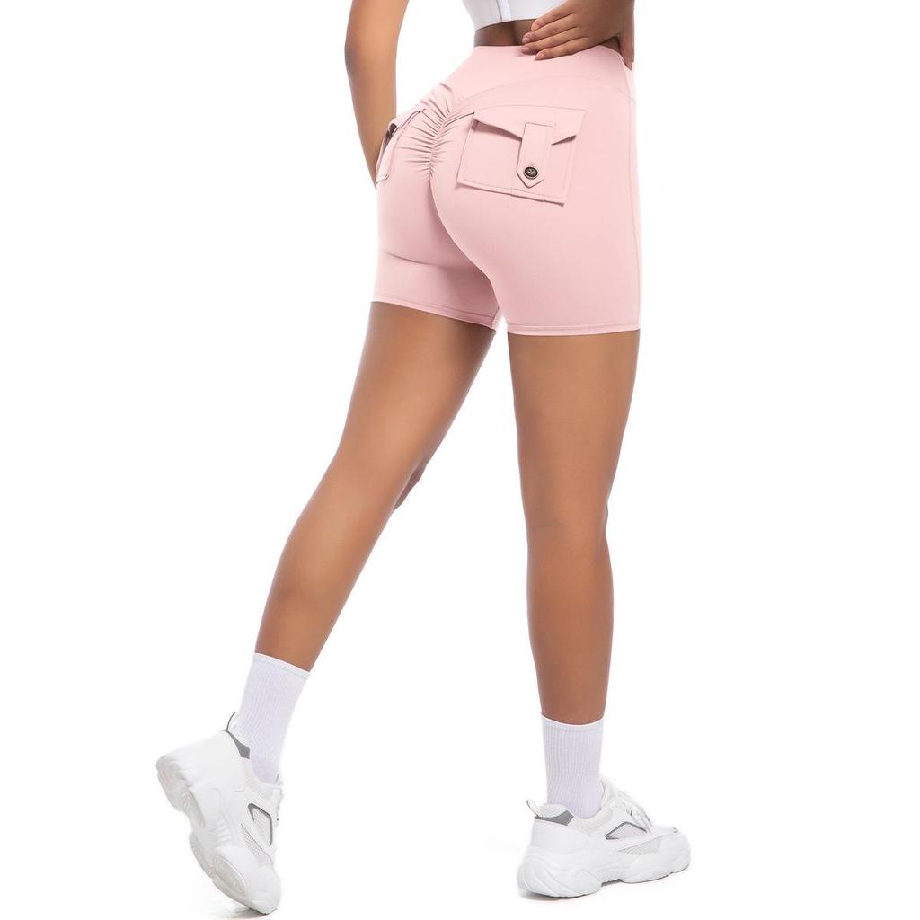 European-American High Waist Elastic Peach Butt Leggings - Quick-Dry Yoga, Running & Fitness Pants with Hip Lifting Button.