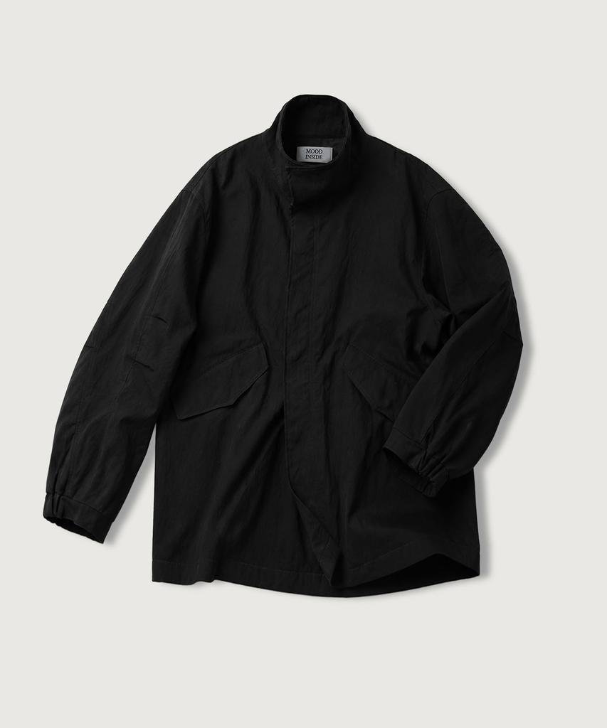 Mood Inside Woman Stand High-Neck Half Field Jacket