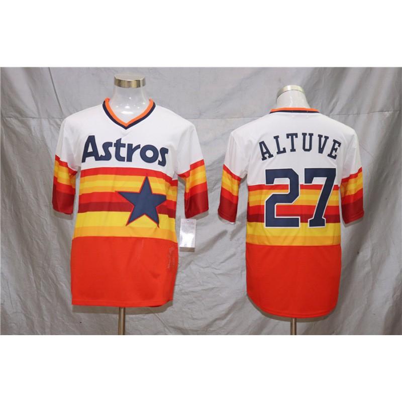 Houston Astros MLB Fan Baseball Jersey Unisex Embroidered Sport Shirt Game Day Outdoor Wear
