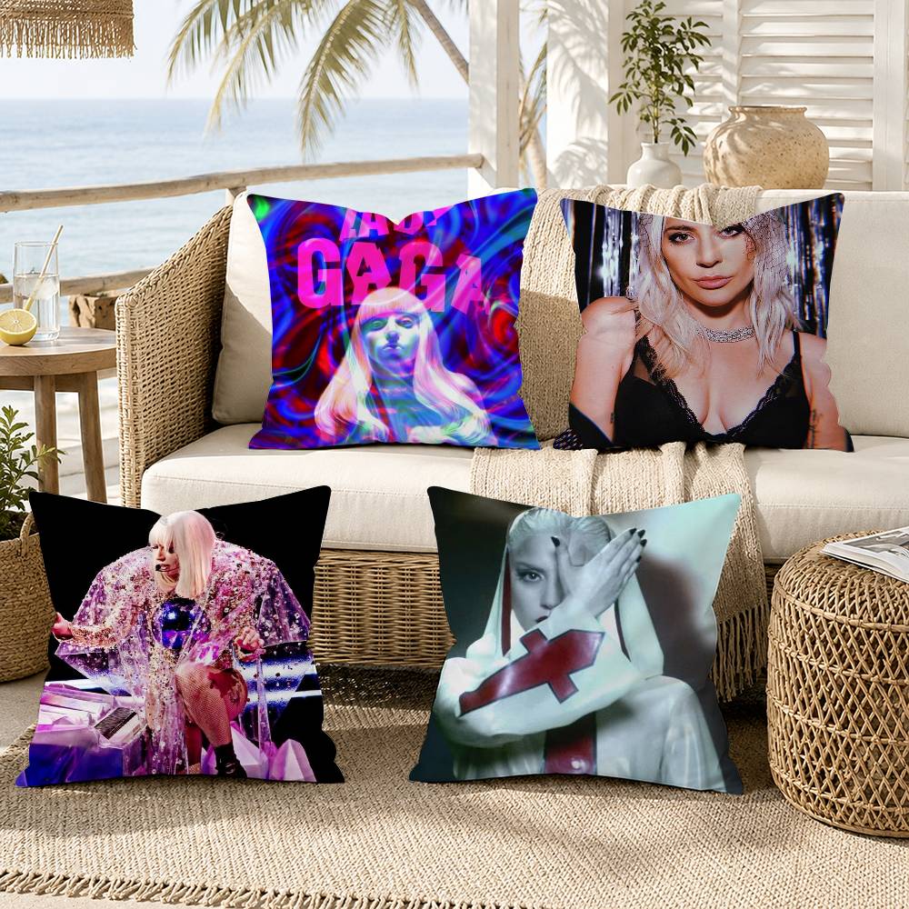 hot singer lady gaga Pillow Case for Sofa Living Room Home office Decor Protective Cover