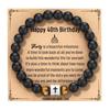 Black Matte Stone & Tiger Eye Square Cross Pendant Bracelet