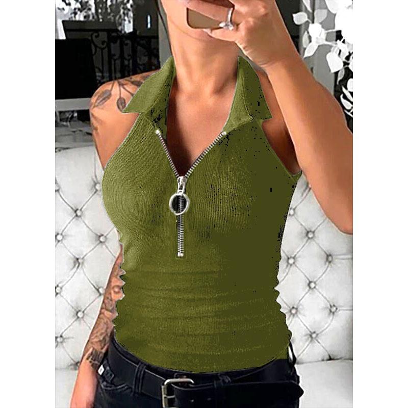 Summer Tops Plus Size Fashion Clothes Women's Casual Blouses Knitted Club Tops Sleeveless Tank Tops