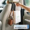 Hangerspace Headrest Hook Set of 2 Leather & Metal Car