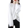 Raccoon Velvet Knitted Sweater Autumn and Winter New Crew Neck Sweater Women's Versatile Lazy Inner Bottoming Shirt Women's Top
