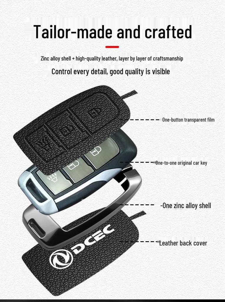 Dongfeng Nissan Rich Qi 7 Key Shell: Metal Key Cover Protection for 25 Model Fengdu Paladin