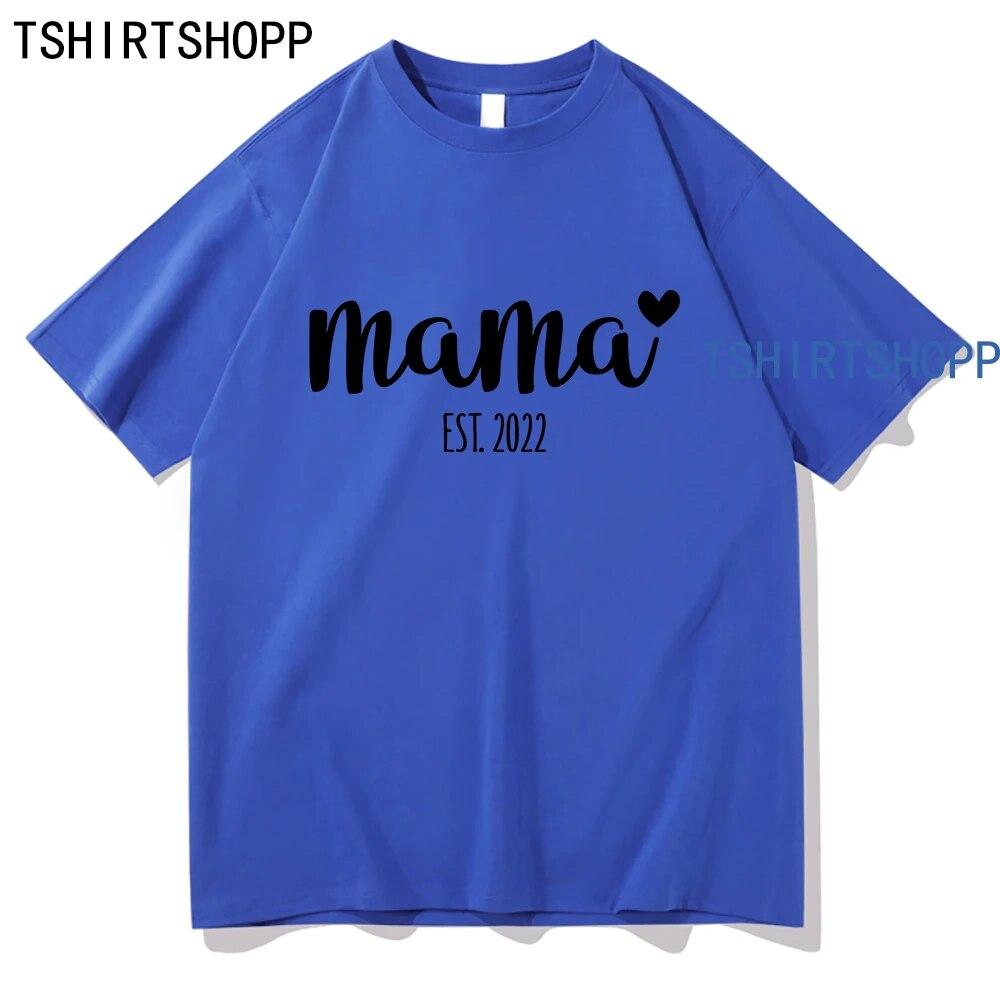 Mother's Day Tshirt Kawaii Clothing High Quality Cotton Tops Women TShirts Summer Short Sleeve T Shirt  Vintage Harajuku Clothes Unisex