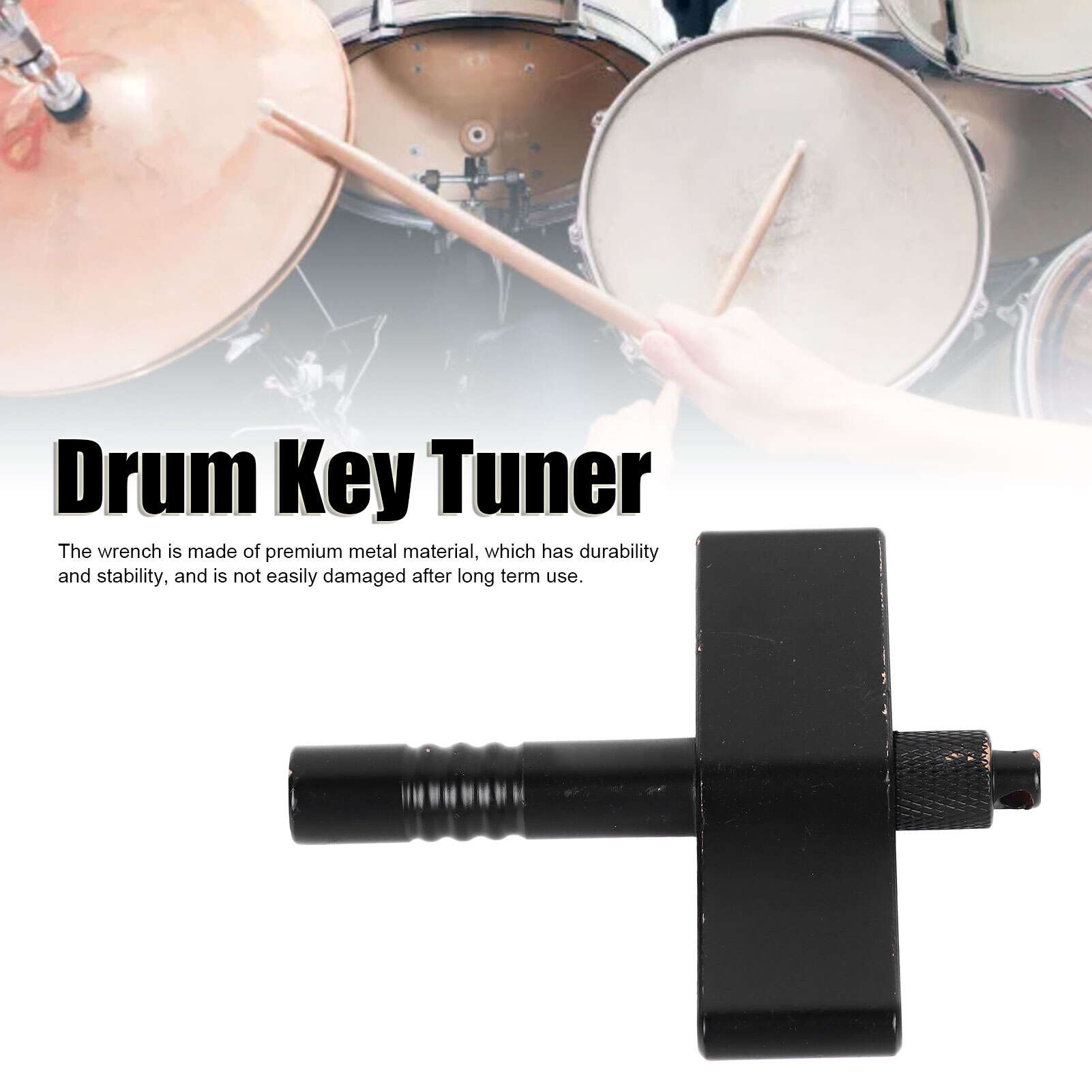 

Drum Tuning Key Metal Portable Professional Multifunctional Square Drum Wrench for Gongs Pianos