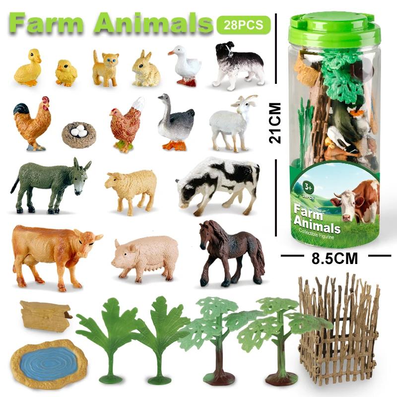 

Simulation Mini Wild Fram Ocean Animals Dinosaurs Insect Pet Dogs Model Action Figure Realistic Figurine Kids Gifts PVC Poseable Articulated Scale