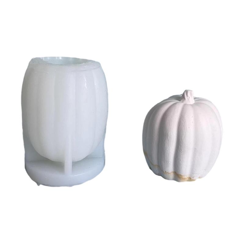 Silicone Pumpkin Shaped Candle Mold for Handmade Enthusiasts Aromatherapies Mould Practical Craft Classroom Supplies