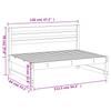 Garden Center Sofa White 120x80 cm Solid Pine Wood