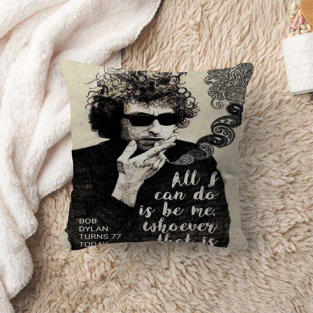 Singer B-Bob Dylan Rapper Personalized Pillow Cover Kids Bedroom Wild Party Decor Pillowcase Kid Birthday Shower Gift