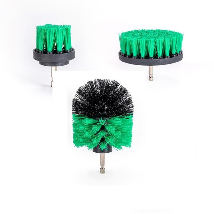 3-teiliges Bohrbürsten-Duschbürsten-Set Power-Scheibenbürste Reinigungsbürste Verlängerungsaufsatz-Kit für saubere Wanne Badezimmerfliesen