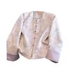Chinese Style Satin Frog Button Plus Size Coat for Middle-aged Women