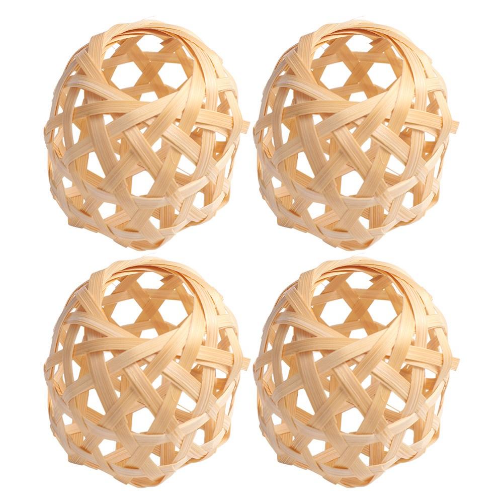 

Маленький абажур для лампы в форме шара, абажур из плетеного бамбука, подвесной светильник хаки