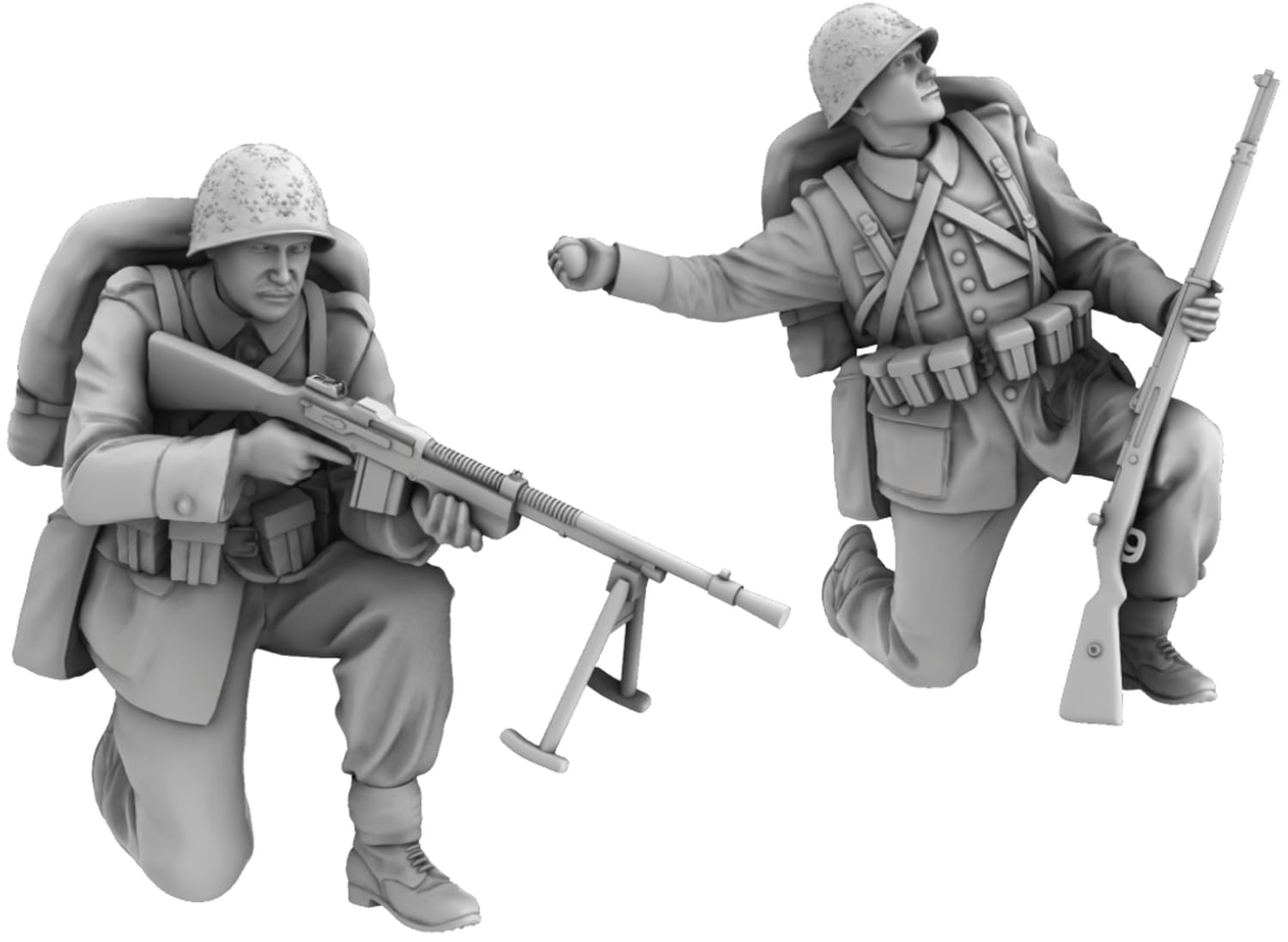 

IBG 1/72 Scale Polish 1939 Infantry Set 2, Firing, 2 Figures, 3D Printer Kit, PBU7240