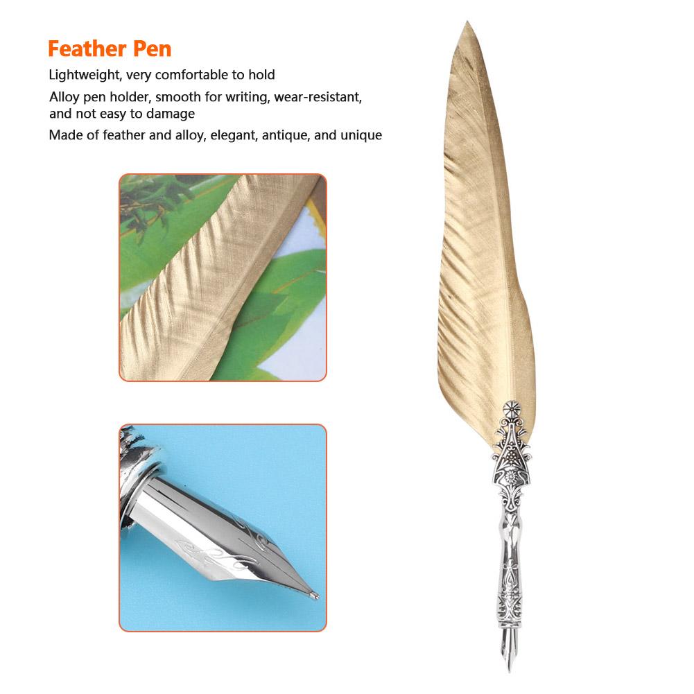 Classical Vintage Fountain Pen   Quill Dip Pen Signature Pen Set Stationery Gift (#1)