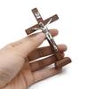 With Stand Wood Crucifix Catholic Religious Charm Catholic Jesus Cross Wooden Prayer Vintage Religious Decoration Office