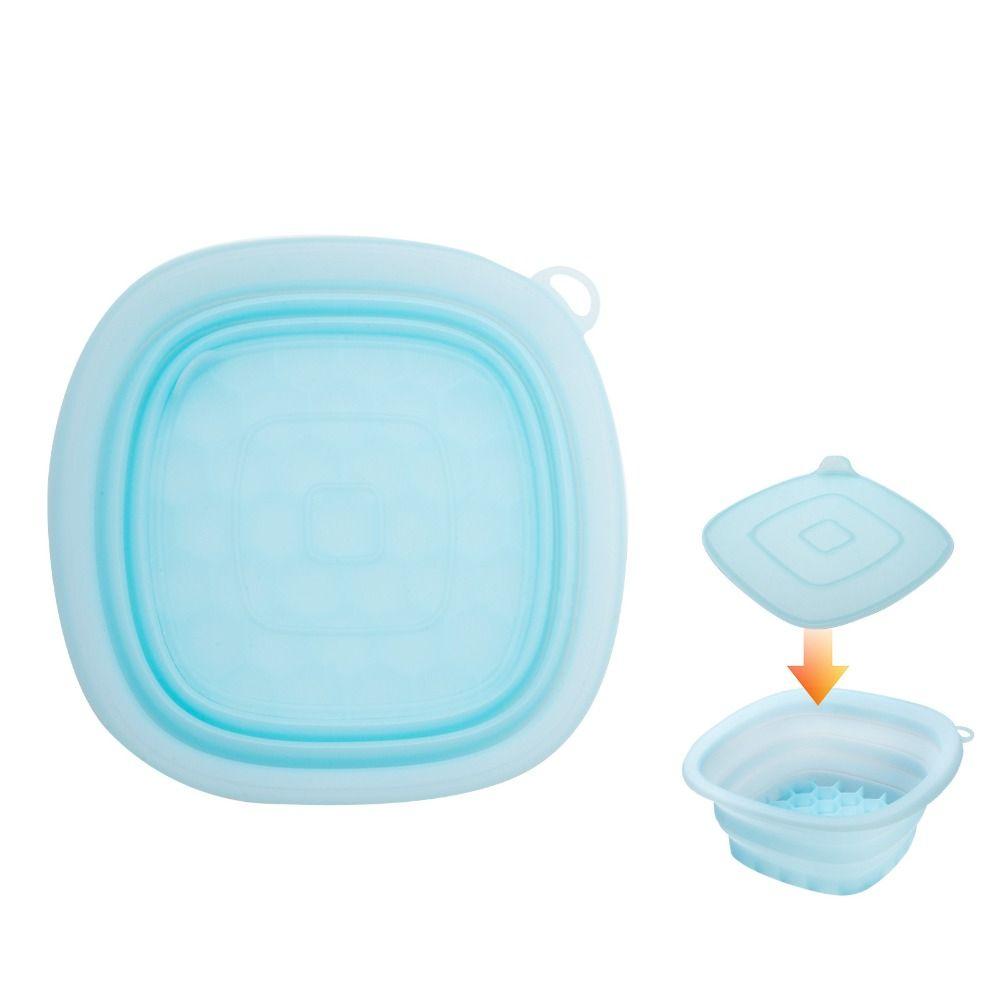 Silicone Face Ice Bath Bowl Built-in Ice Tray Skincare Washbasin Portable Ice Basin  Beauty Tools