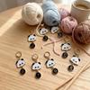 10 Pieces Stitch Markers with Panda Charm Enamel Crafting Accessories Colorful