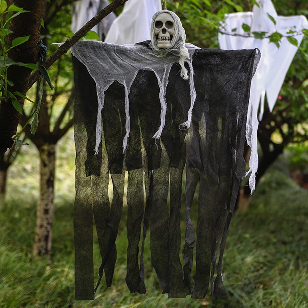 Halloween Haunted House Prop Hanging Skeleton Ghosts Decorations Hanging Skeleton Grim Reapers for Yard Indoor Decor