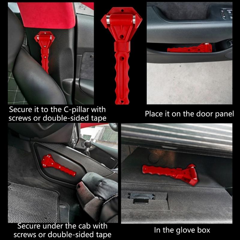 Car Window Breaker Tool Safety Hammer Car Glass Breaker Fire Escape Hammer Portable Rescues Escape Tool Enduring