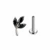 Internally Threaded Labret Stud ASTM F136 Titanium Lip Stud Durable Piercing Jewelry  Piercing