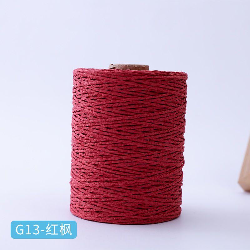 150g Baumwoll-Raffiagarn Natur zum Handstricken Häkeln Sommer Strohhüte Sandalen Haken Taschen Papiergrasfaden 1 Knäuel\=280M