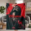 Dark Gothic Custom Flannel Blankets Soft Warm Cozy Throws for Home Decor Holiday Gifts