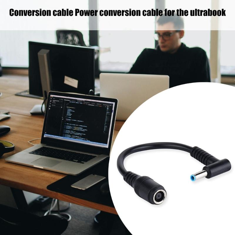 Laptop Power Supply Adapter Connectors Converters Cable for Female 7.4mm to Male 4.5mm Adapter