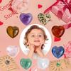 24 Pack Valentines Day Gem Gifts for Kids,Gem Valentine Cards with Heart,Heart Shape Crystal Stones,Funny Valentine Gift Exchange Card for Boys Girls