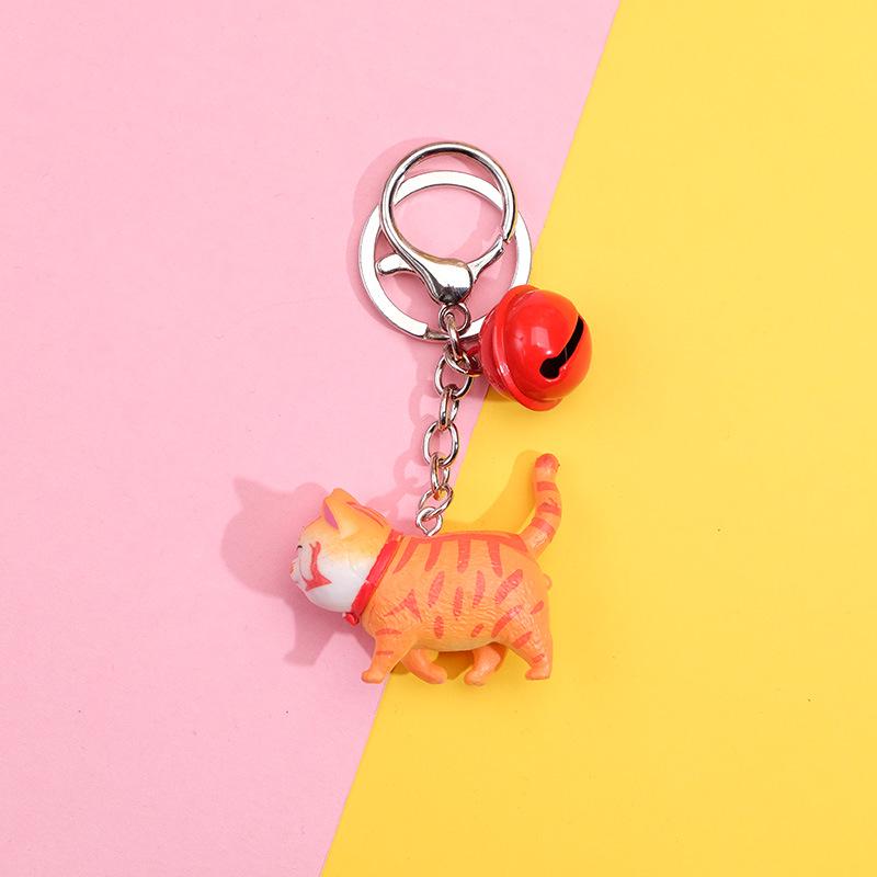 Creative Cat Keychain Bell Pendant for Backpack or Bag - Unisex, Perfect for Couples and Students, Small Gift