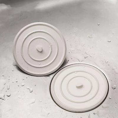 Büyük Silikon Küvet Tıpa Sızdırmaz Gider Kapağı Lavabo Saç Tıpa Küvet Düz Fiş Tıpa Banyo Aksesuarları 11cm 4.3"