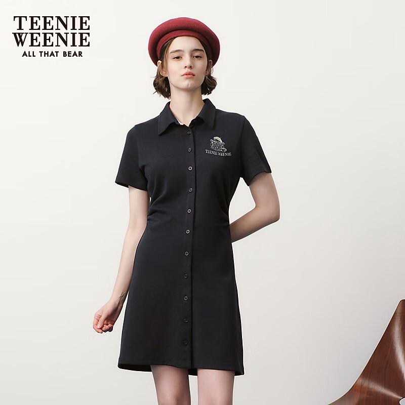 

Teenie Weenie Bear Women s Embroidered T-Shirt Mini Dress S