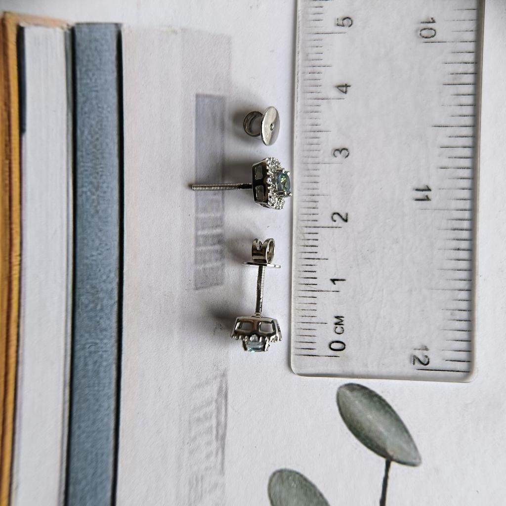 Серебряные серьги с мистик топазом 0.732ct (2190417)